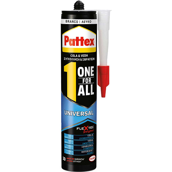 MT PATTEX ONE FOR ALL CRYSTAL ΛΕΥΚΟ 390 gr